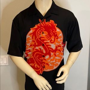 Perruzo Sports Men’s Short Sleeve Button Down LG